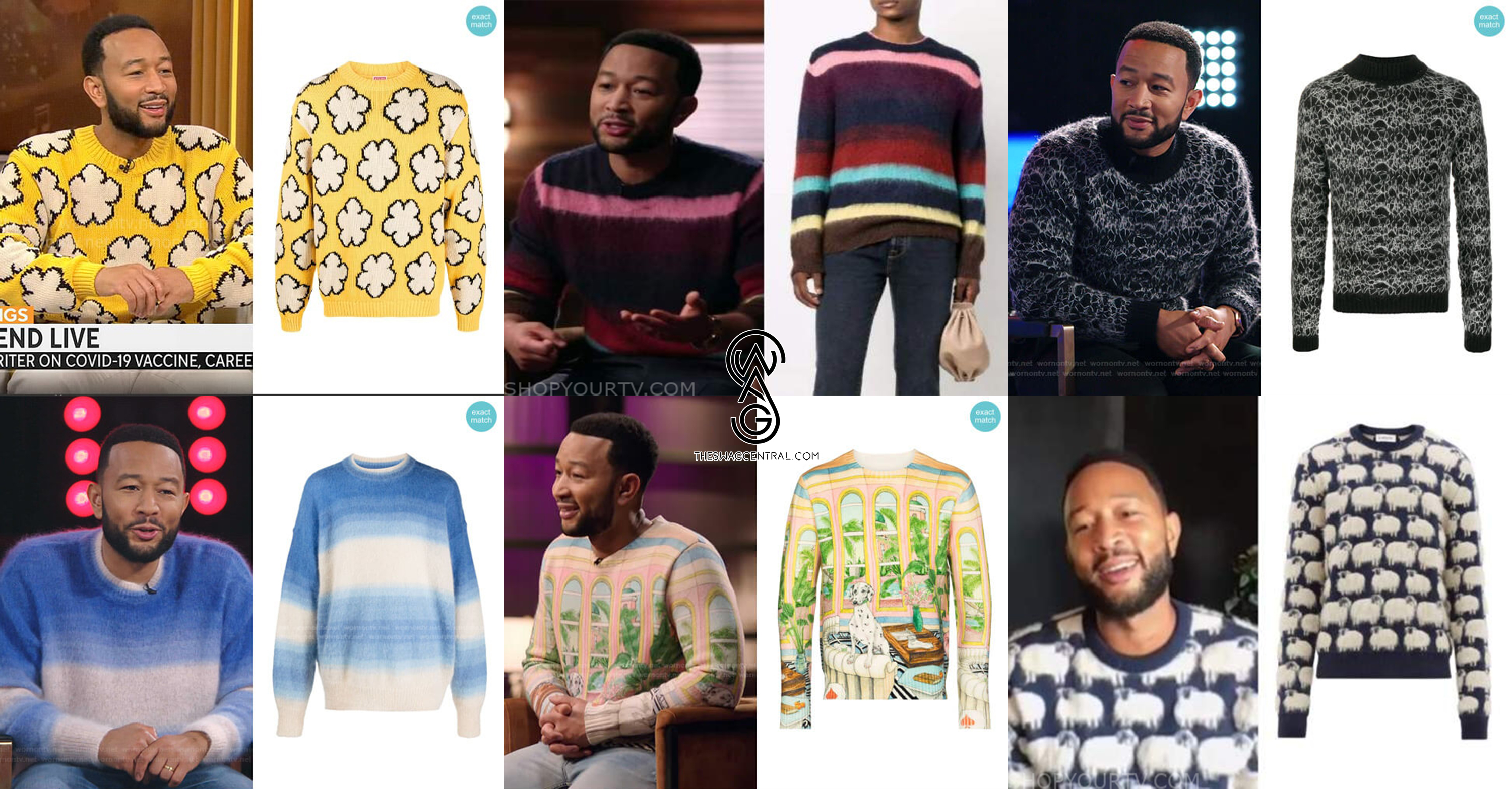 The Voice of Style John Legend's Sweater Game Steals the Show