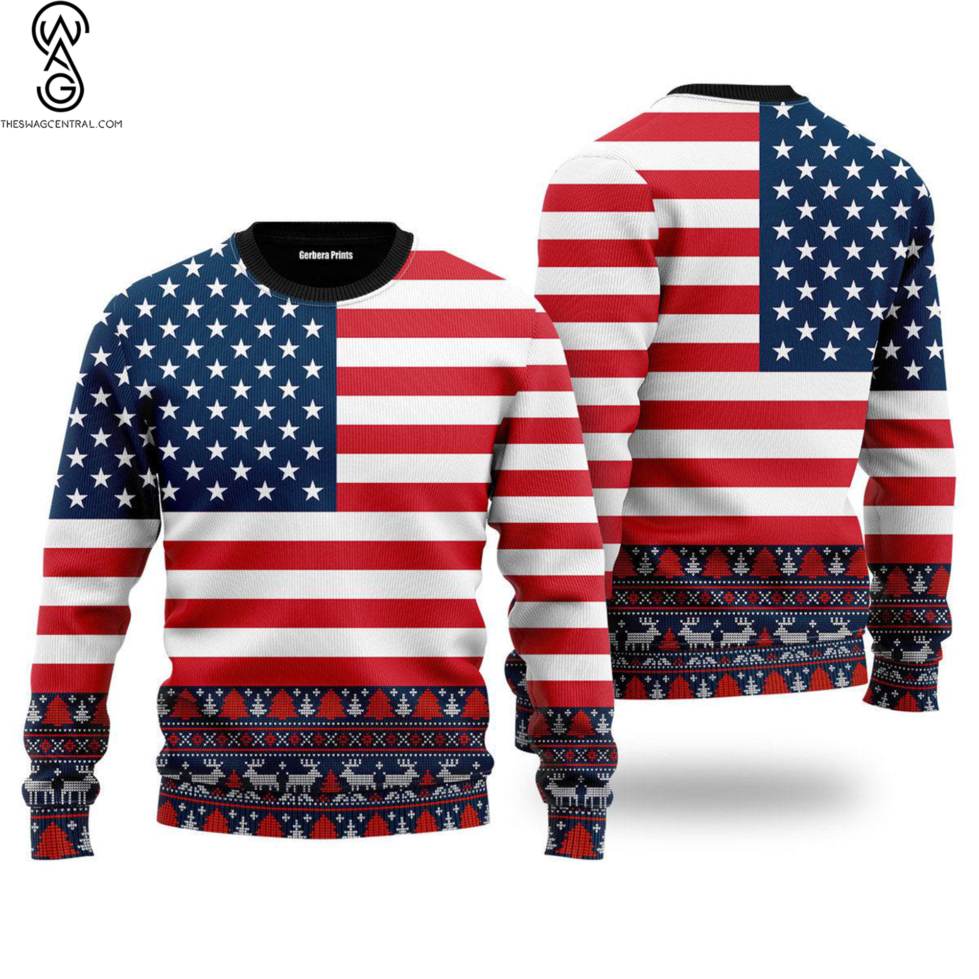 Wrap Yourself in Patriotism The American Flag Sweater - A Timeless Tribute to the USA