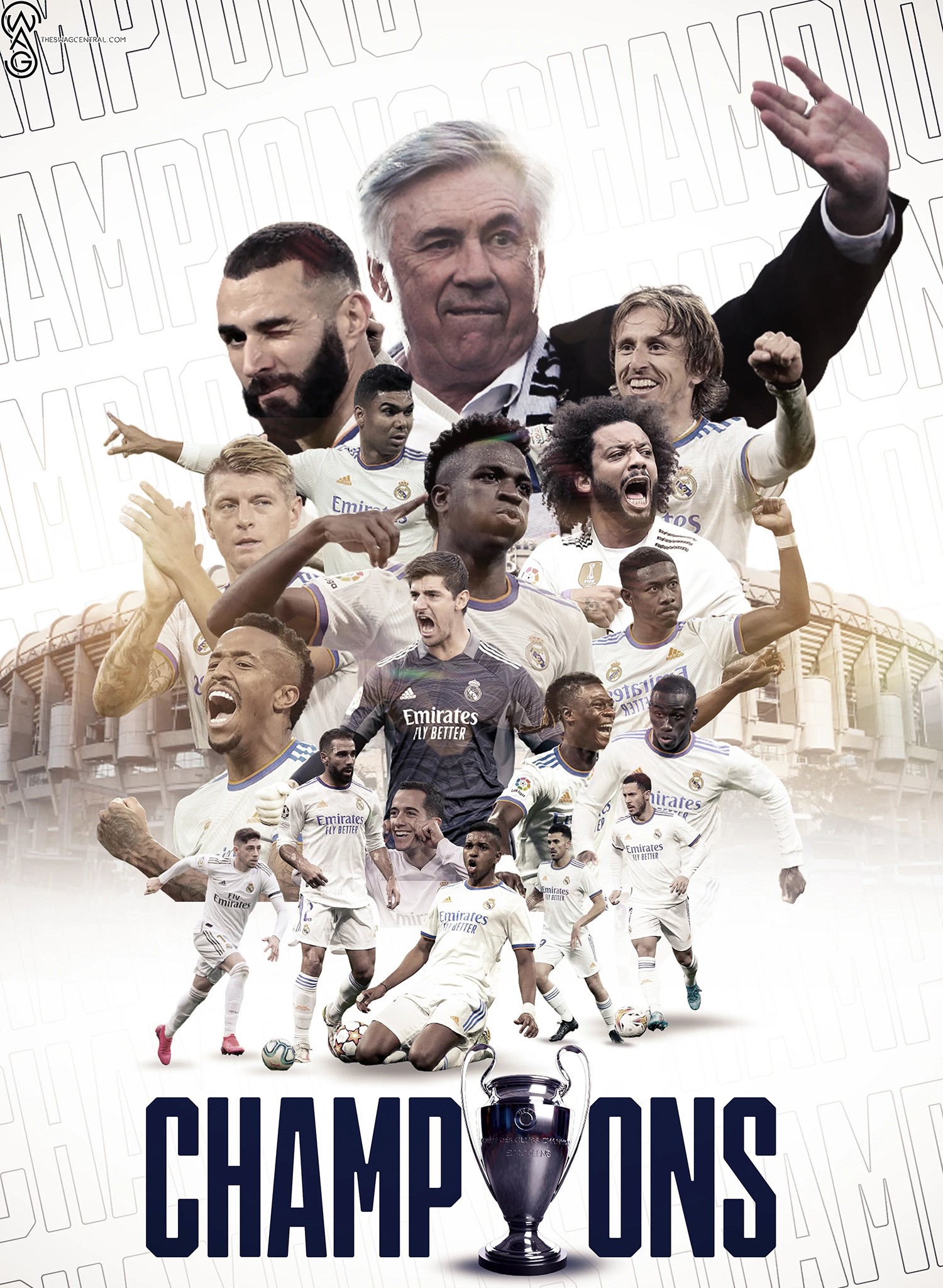 UEFA Champions League Real Madrid FC Poster