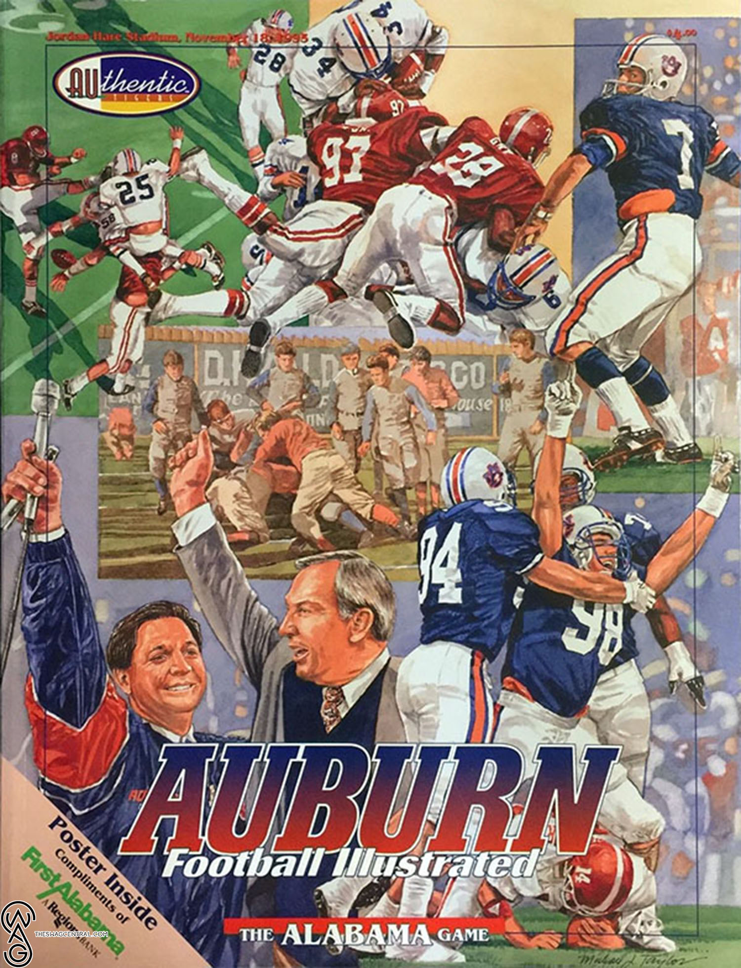Iron Bowl 2023 Auburn Tigers vs Alabama Crimson Tide NCAA Football Poster