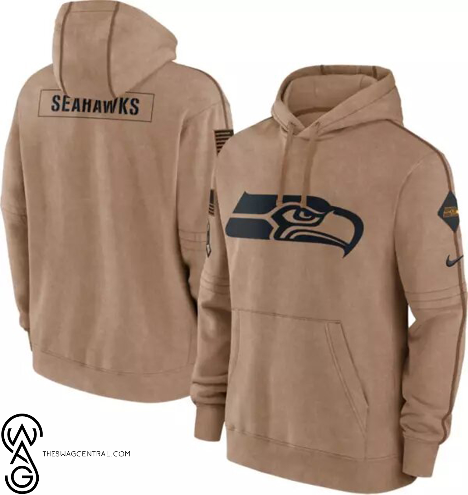 Seattle Seahawks Salute to Service 2023 All Over Printed Hoodie