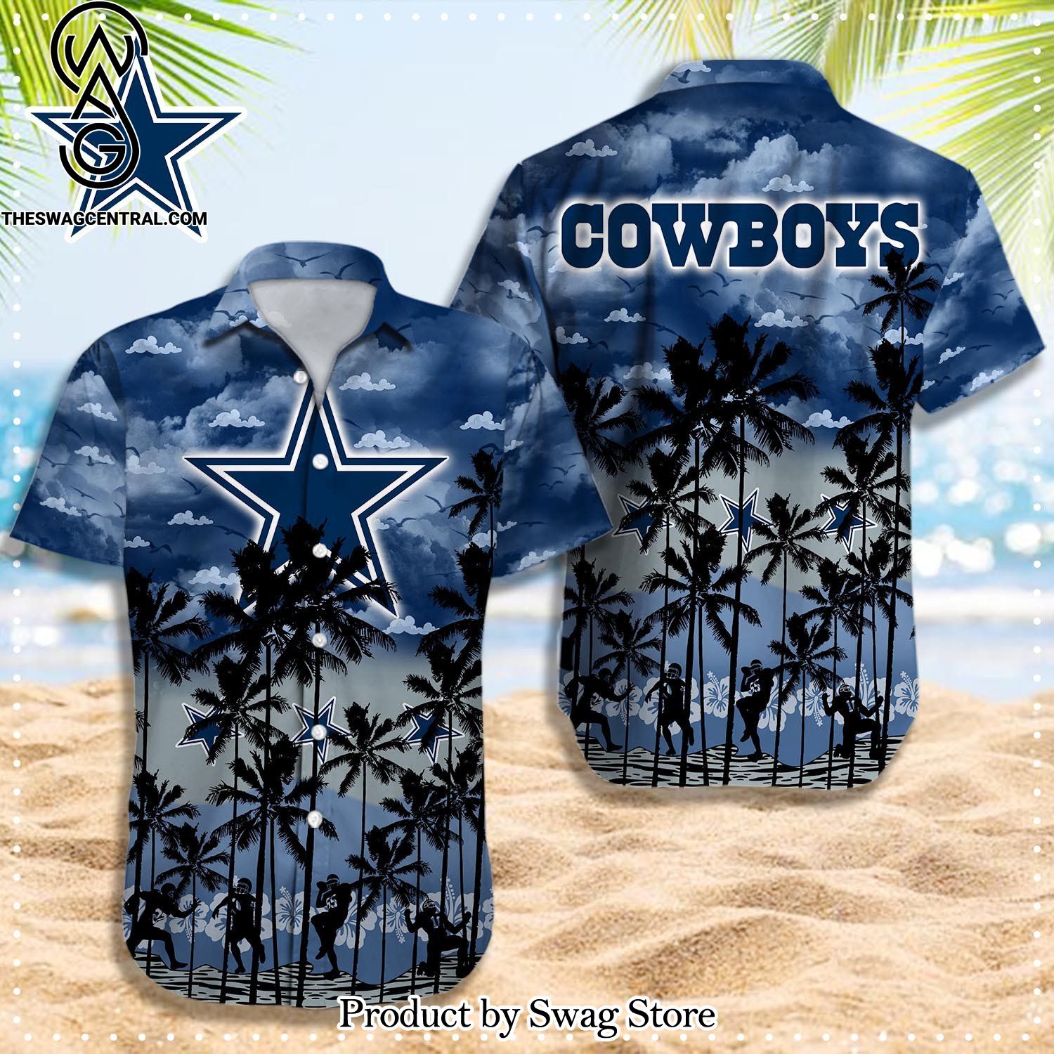 Dallas Cowboys NFL Unisex Hawaiian Shirt And Shorts Set
